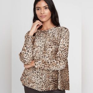 Banana Republic Satin Pleated Blouse